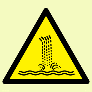 W517 Warning: Artificial waterfall/water cascade